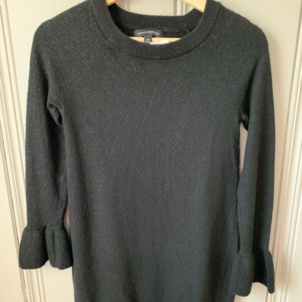 Banana Republic Ruffle Cuff Sweater Dress